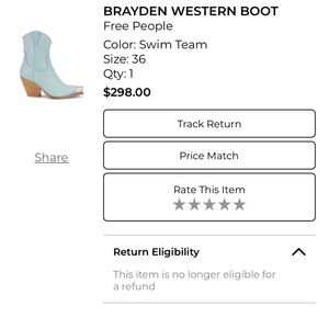 Free People Brayden Heeled Boots - Light Blue
